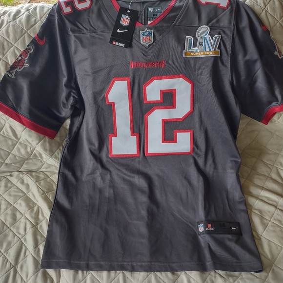 Official NFL Superbowl Tom Brady #12 Medium Tampa Bay Buccaneers  Jersey. - Picture 3 of 3